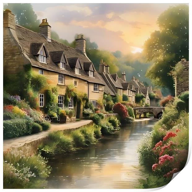 Cotswolds Print by Scott Anderson