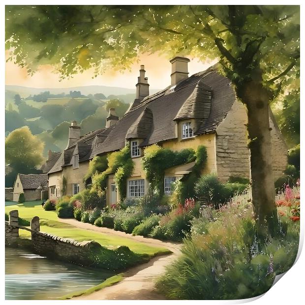 Cotswolds Print by Scott Anderson