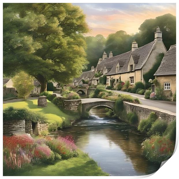 Cotswolds Print by Scott Anderson