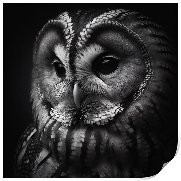 Tawny Owl Print by Scott Anderson