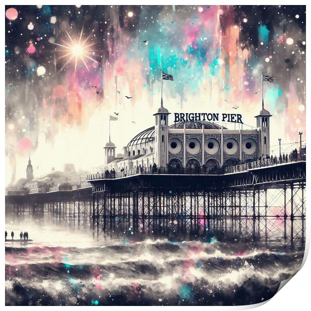 Brighton Pier Print by Scott Anderson
