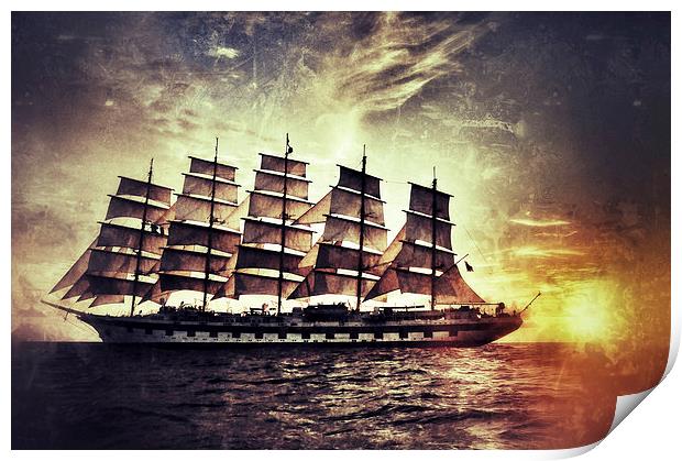 Royal Clipper Print by Scott Anderson