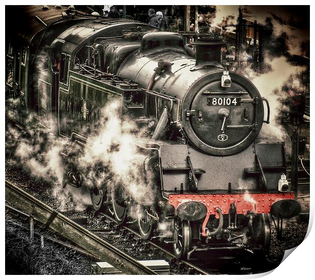 Steam Train at Swanage Print by Scott Anderson