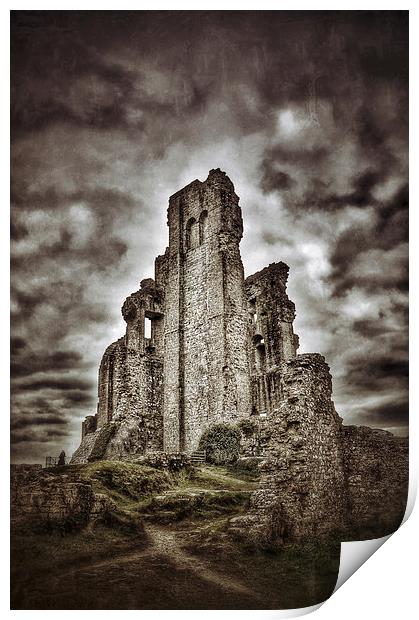 Corfe Castle Print by Scott Anderson