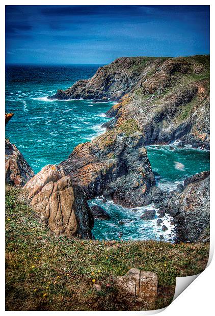 Cornwall Rocks Print by Scott Anderson
