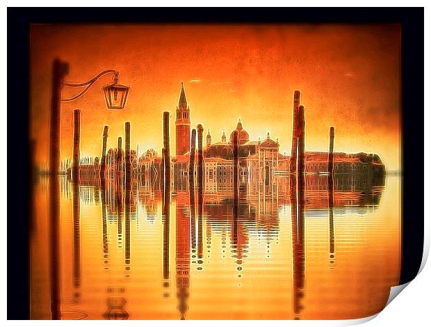  Flooded Venice Print by Scott Anderson