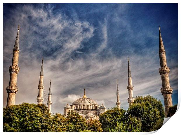  Blue Mosque Istanbul Print by Scott Anderson