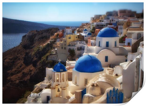 Oia, Santorini  Print by Scott Anderson