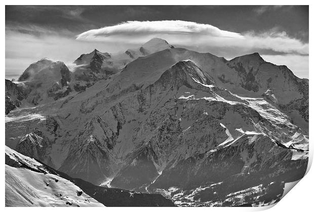 Mont Blanc: The roof of Europe Print by Andy Armitage