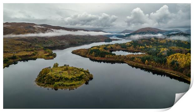 Autumn at Loch Shiel Print by Dan Ward