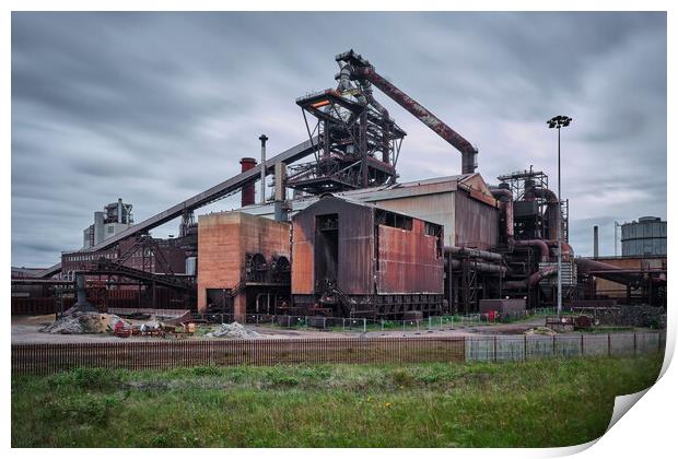 Redcar Blast Furnace Print by Dan Ward