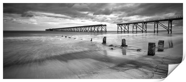 Steetley Pier, Hartlepool Print by Dan Ward