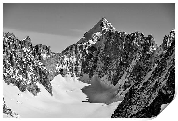  Mont Dolent, Chamonix Print by Dan Ward