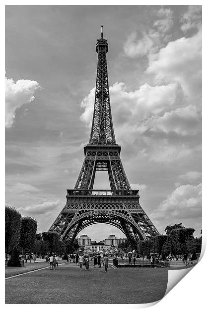  Eiffel Tower Print by Dan Ward