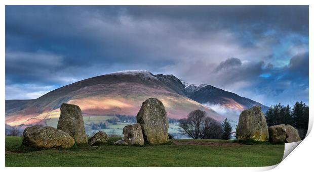 Castlerigg Stone circle Print by Dan Ward