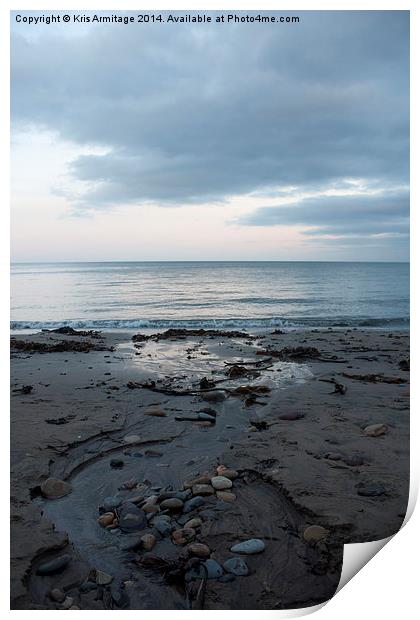 Runswick Bay Beach Print by Kris Armitage