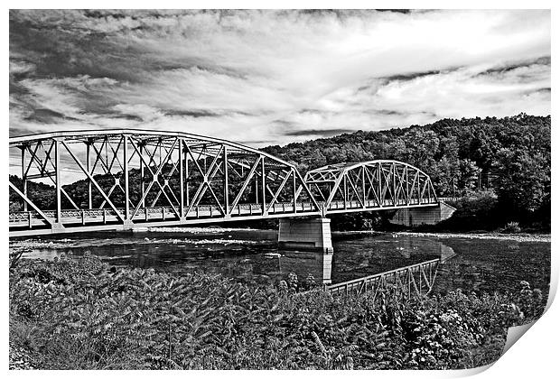  Scenic Bridge Rural Pennsylvania  Print by Tom and Dawn Gari