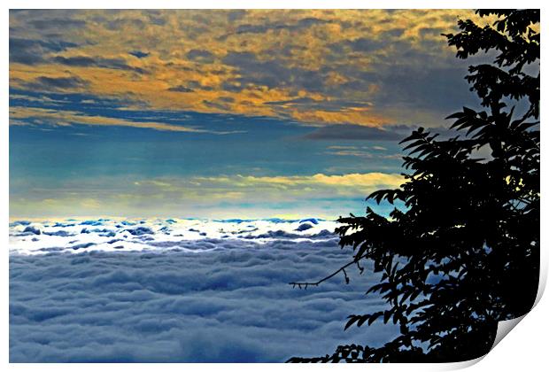  A Sea Of Fog Print by Tom and Dawn Gari