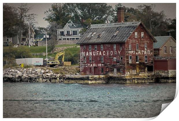  Gloucester Harbor Paint Manufactory Print by Tom and Dawn Gari