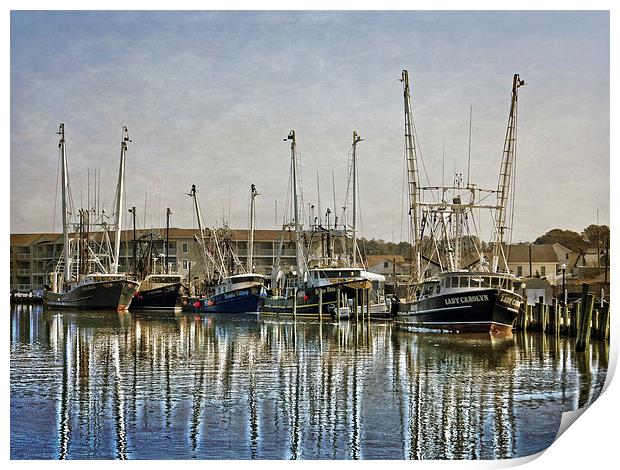  Fishing Boats Print by Tom and Dawn Gari