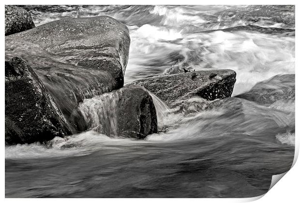  Water on the Rocks Print by Tom and Dawn Gari