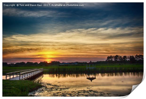 New Jersey Sunset Print by Tom and Dawn Gari