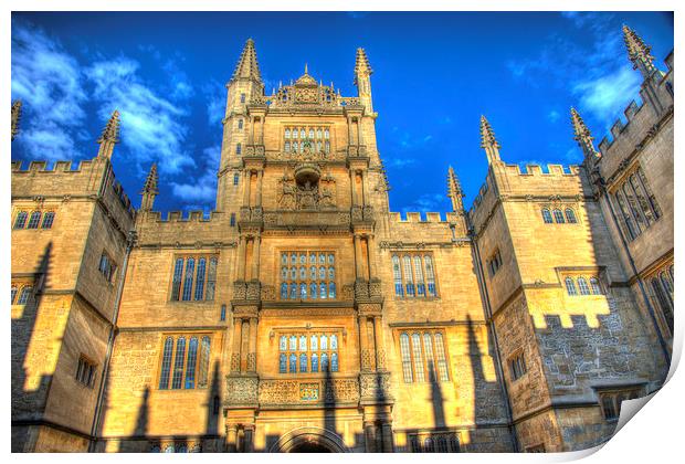 Bodleian Library Oxford Print by Gurinder Punn