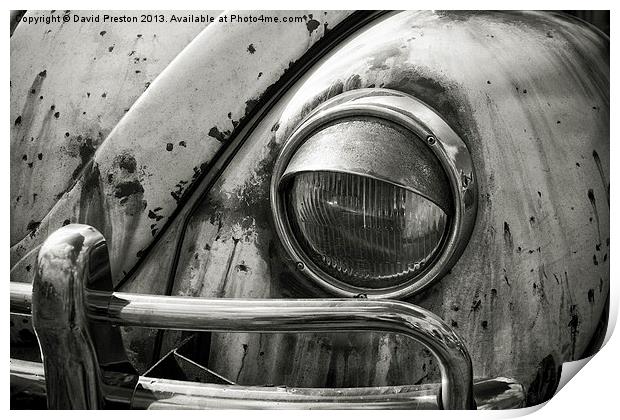VW Beetle Print by David Preston