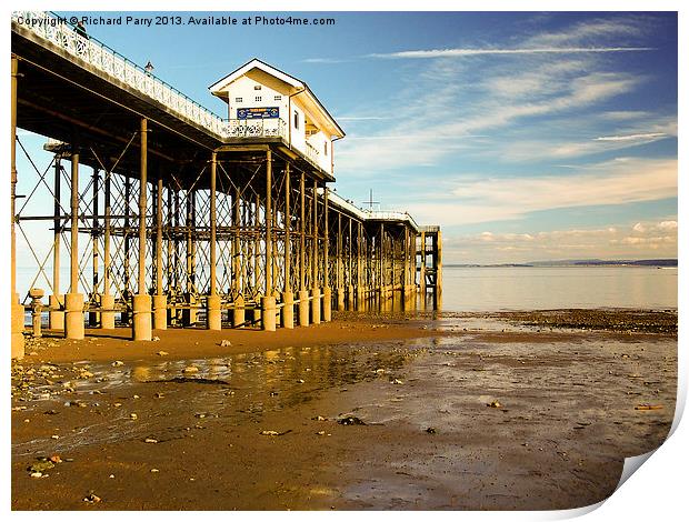 Penarth Pier Print by Richard Parry