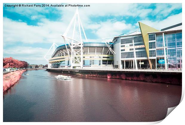  Millennium Stadium IR Print by Richard Parry