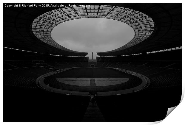  Berlin Olympiastadion Print by Richard Parry