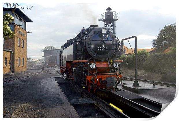 JST2599 Steam engine Germany Print by Jim Tampin