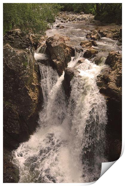 JST2625 The Lower Falls, Glen Nevis Print by Jim Tampin