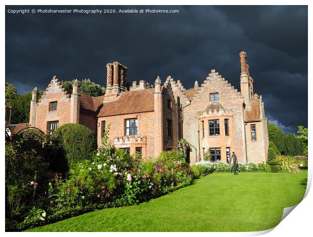 Chenies Manor in Stormy Light, Buckinghamshire Print by Elizabeth Debenham