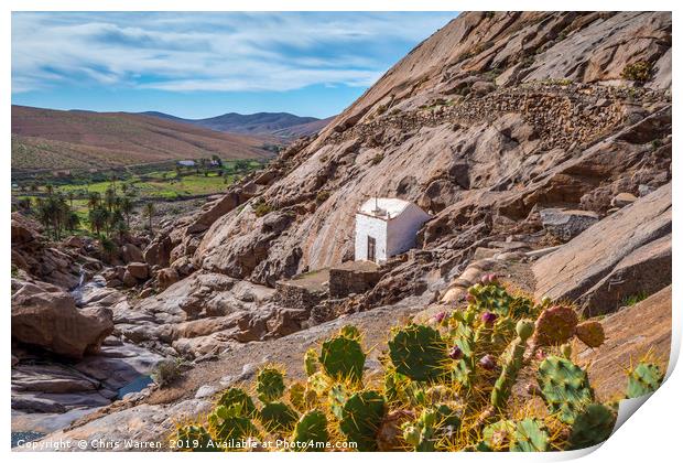 Hermitage of Our Lady Vega de Rio Palmas  Print by Chris Warren