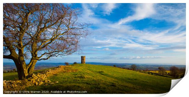 The Folly Pontypool  Print by Chris Warren