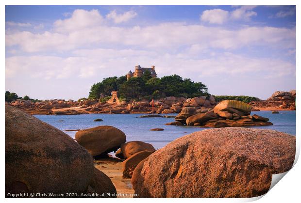 Ploumanach Brittany France  Print by Chris Warren