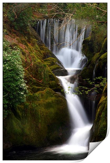 water fall Print by Andrew chittock
