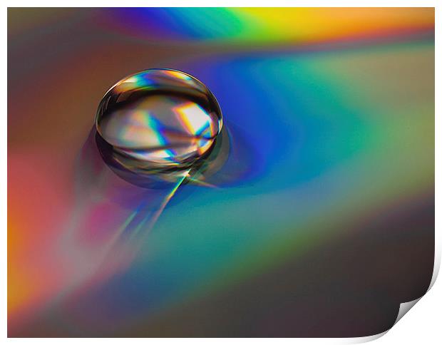 Water Drop Print by Victor Burnside