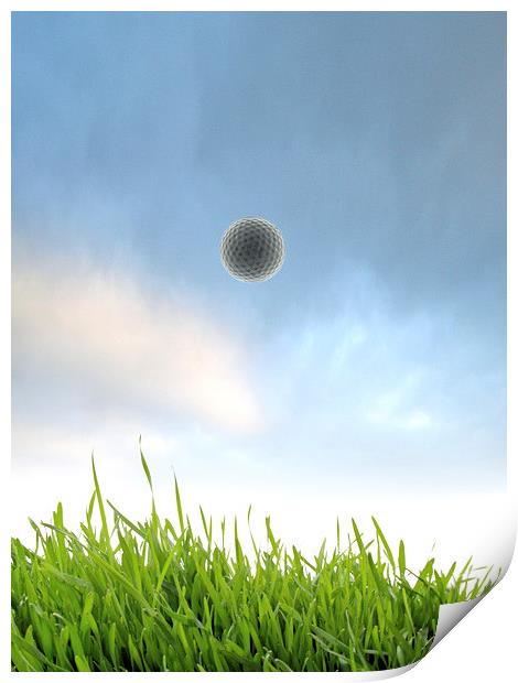  Golf Print by Victor Burnside