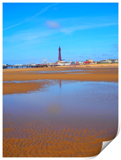 Blackpool Print by Victor Burnside