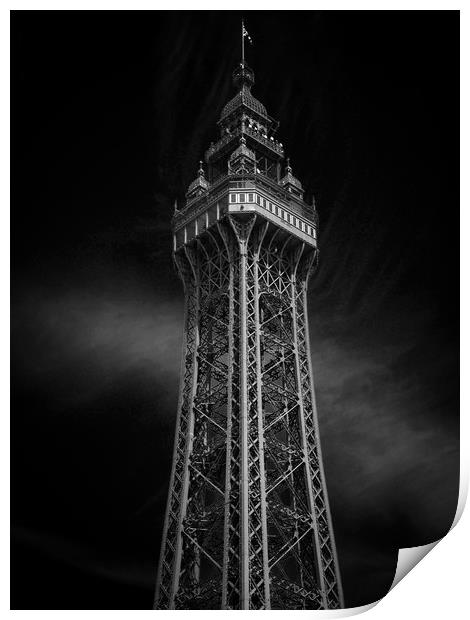 Blackpool Tower    Print by Victor Burnside