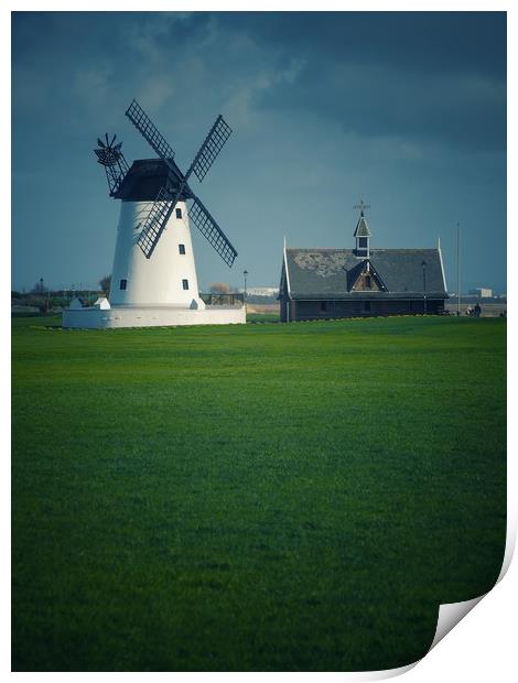 Lytham Windmill     Print by Victor Burnside