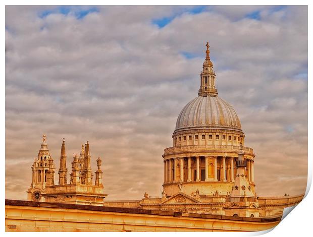 St Pauls Cathedral,London,UK. Print by Victor Burnside