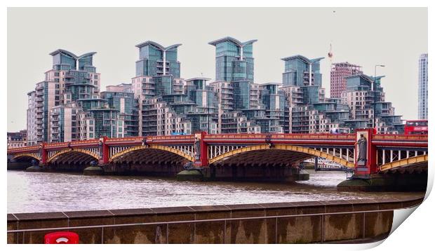 Vauxhall Bridge    Print by Victor Burnside