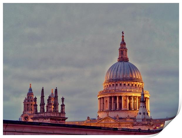 St Pauls Cathedral                                 Print by Victor Burnside