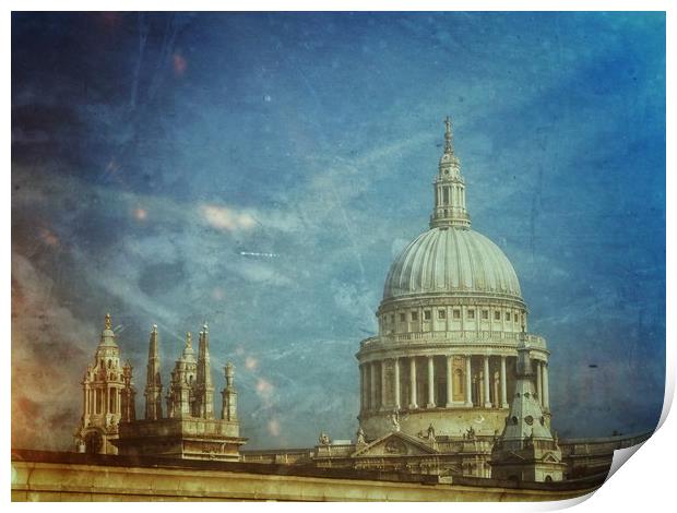 St Pauls Cathedral    Print by Victor Burnside