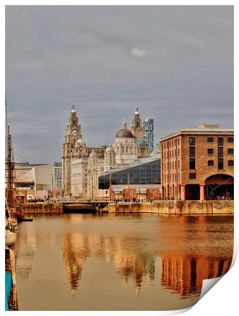 Albert Dock,Liverpool,UK. Print by Victor Burnside