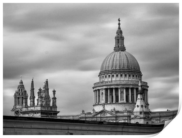 St Pauls Cathedral           Print by Victor Burnside