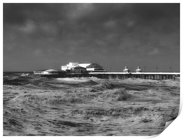 North Pier Print by Victor Burnside